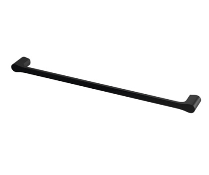 Держатель полотенец Glan одинарный, 64х3х6 см, черный, K-5130