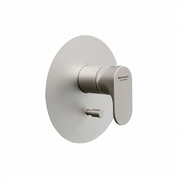 Встроенный однорычажный смеситель OLE для душа с переключателем на два потока, титановый атласный Встроенный однорычажный смеситель OLE для душа с переключателем на два потока, титановый атласный