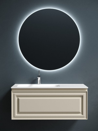 Тумба подвесная SANCOS Very 995х445х406, c одним  ящиком оснащенным доводчиками, леавая , Beige Soft , арт.VR100LCE