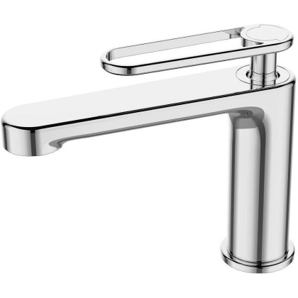 MOMENTO-LS-01-W0 Смеситель для раковины однорычажный, без донного клапана, хром