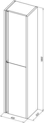 Шкаф-пенал Allen Brau Fantasy 40 1.11007.CGM олива матовый