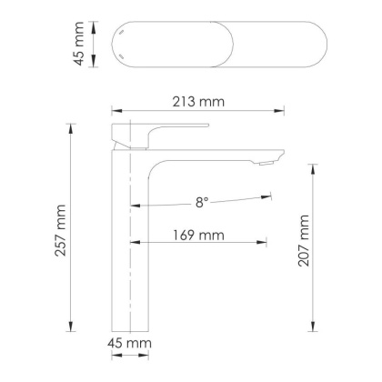 Elbe 7403H Смеситель для раковины Wasserkraft