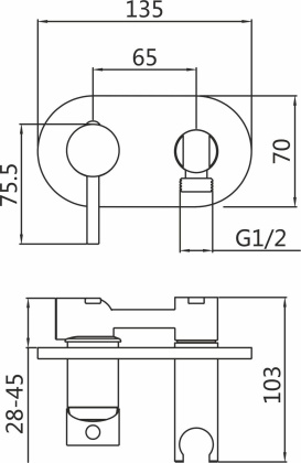 Гигиенический душ Shevanik S187 латунь хром