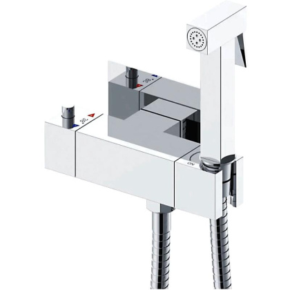 Гигиенический душ с термостатом Rose R965, хром