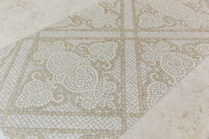 Бордюр HGD\A537\11037R Карму бежевый (30см*7,2см*9мм) (20шт/0,432м2) Эффект мозаики, шт