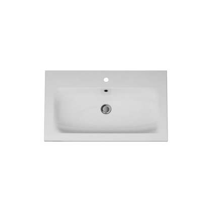 M70AWCC0802WG SPIRIT 2.0, Раковина мебельная, керамическая, 80 см, встроенная, цвет: Белый, глянец