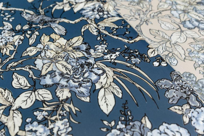 Декор VT\C476\11037R Жардим Синий/Голубой/Бежевый (60см*30см*9мм) (4шт/0,72м2) Флора 3, шт