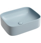 Умывальник чаша накладная прямоугольная (цвет Серо-Голубой Матовый) Element 505*380*150мм