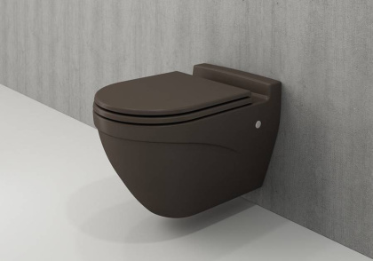 Чаша унитаза подвесного Bocchi Taormina Arch 1012-025-0129 кофейная Чаша унитаза подвесного Bocchi Taormina Arch 1012-025-0129 кофейная