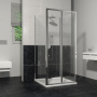Душевой уголок RGW CL-31, 04093188-11, 80 х 80 x 185 см, дверь складная, стекло прозрачное, хром