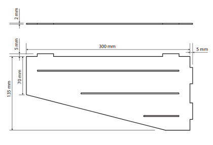 Душевая полка Bemeta Cytro 101302405 угловая, Хром матовый