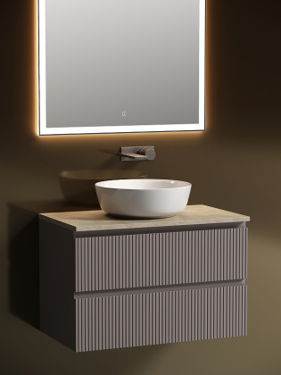 Тумба подвесная SANCOS Snob T 790х445х500, c двумя ящиками оснащенными доводчиками, Doha Soft, арт.SNT80SM