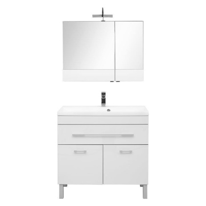 Комплект мебели для ванной Aquanet Верона NEW 90 белый (напольный 1 ящик 2 дверцы)