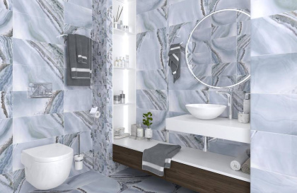 Event Декор мозаичный голубой MM34103 25х25