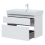 Тумба под раковину Aquanet Nova Lite 85 белый глянец, 2 ящика