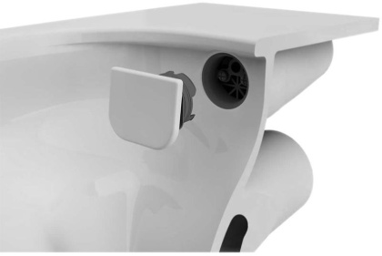 Комплект безободкового напольного унитаза Zentrum Rim-Ex, сиденье микролифт, механизм 3/6 л