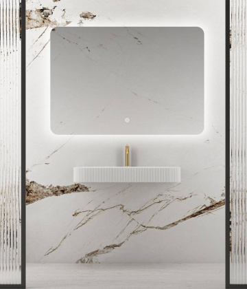 Зеркало LED VLM-3BE120 1200х800 c сенсорным выключателем и диммером