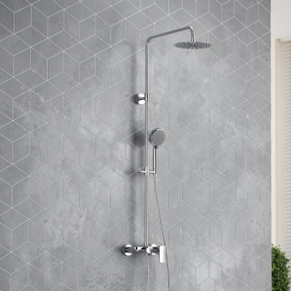 Система для душа наружного монтажа EXCELLENT Rain Altar AREX.SY.781CR (хром)