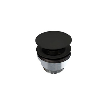 Донный клапан для раковины, матовый черный