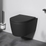 C8F1700MBSC Func подвесной унитаз 49 см FlashClean с сиденьем микролифт, черн мат
