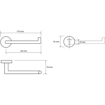 Держатель туалетной бумаги Bemeta Amber R 155212032 Медное золото матовое, без крышки