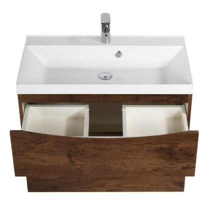 Тумба с раковиной подвесная BelBagno MARINO-H60 80 Rovere Nature, раковина белая Тумба с раковиной подвесная BelBagno MARINO-H60 80 Rovere Nature, раковина белая