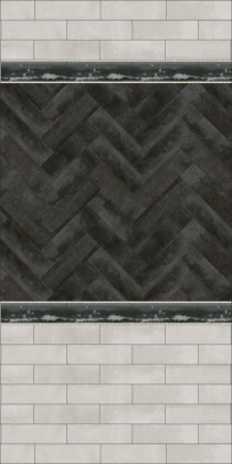 Декор OS\A109\9016 Тракай 3 глянцевый 8.5*28.5*8.5 (уп\8шт), шт