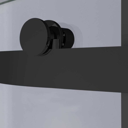 Душевой уголок Como-N VSR-4CN8012CLB, 1200*800, черный, стекло прозрачное