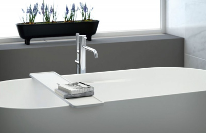 TITAN-ROUND-170-75-57 Ванна из литьевого мрамора Цвет Белый  TITAN-ROUND-170-75-57 Ванна из литьевого мрамора Цвет Белый