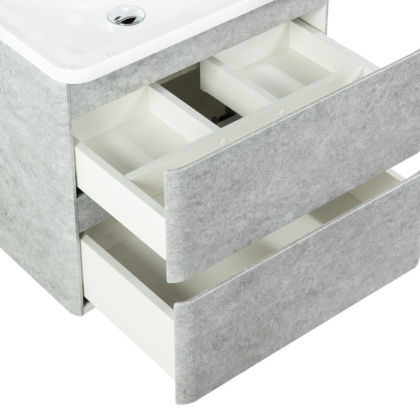 Тумба с раковиной подвесная BelBagno ALBANO 60 Cemento Verona Grigio, раковина белая Тумба с раковиной подвесная BelBagno ALBANO 60 Cemento Verona Grigio, раковина белая