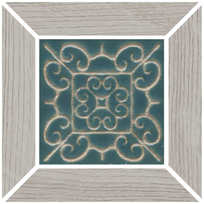 Вставка Тровазо наборный серый светлый матовый 13x13x0,9 Вставка Тровазо наборный серый светлый матовый 13x13x0,9