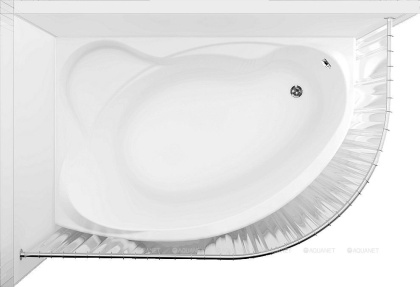 Карниз для ванны Aquanet Mayorca полукруглый 150х100 Карниз для ванны Aquanet Mayorca полукруглый 150х100