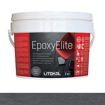 Затирка эпоксидная EPOXYELITE E.06 Мокрый асфальт  2кг Затирка эпоксидная EPOXYELITE E.06 Мокрый асфальт  2кг