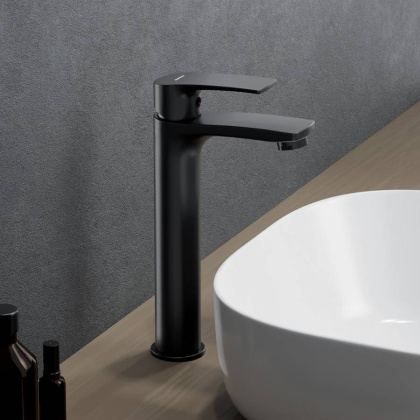 480250300 Eclipse 2.0, смеситель для умывальника высокий, черный