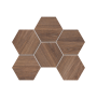 Мозаика SI02 Hexagon 25x28,5x10 непол. Мозаика SI02 Hexagon 25x28,5x10 непол.