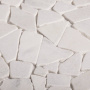 Мозаика натуральный мрамор SPLIT WHITE MATT, Broken
