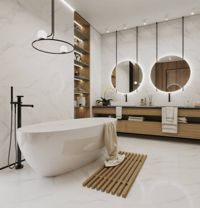 Керамогранит SWIZER WHITE 60х120 POLISHED, Luxor