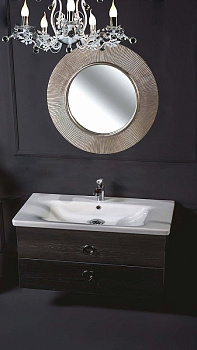 Тумба 100см*43,5 BLACK WOOD (керам.моноблок) 830-100-BW Boheme