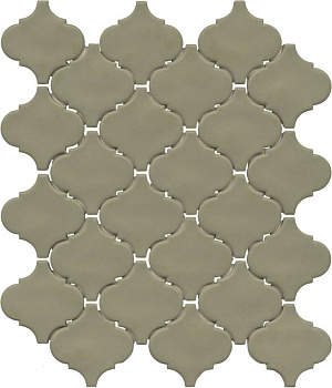 Арабески Марокко зелёный матовый 26x30x0,7