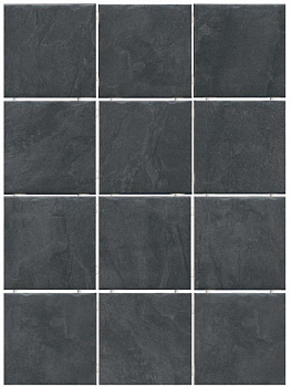 Плитка настенная 1301 Дегре черный,полотно 30*40*7 из 12 частей 9,9*9,9*7(96шт/0,94м2)  , м2