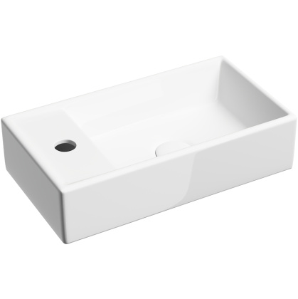 Умывальник подвесной прямоугольный (чаша справа, отверстие под смеситель слева) Element 407*217*100 Умывальник подвесной прямоугольный (чаша справа, отверстие под смеситель слева) Element 407*217*100