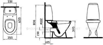 Унитаз-компакт Vitra Grand, сиденье м/лифт
