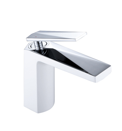 Смеситель для умывальника VENTURO белый + хром Смеситель для умывальника VENTURO белый + хром