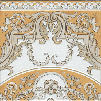 Декор HGD\B511\SG9174 Алмаш желтый/оранжевый/белый (30см*30см*8мм) (7шт/0,63м2) матовый, шт