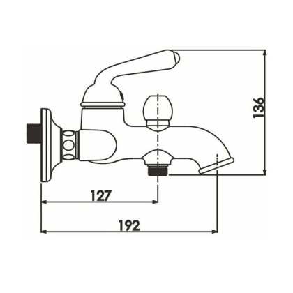 Смеситель для ванны, латунь R0202E