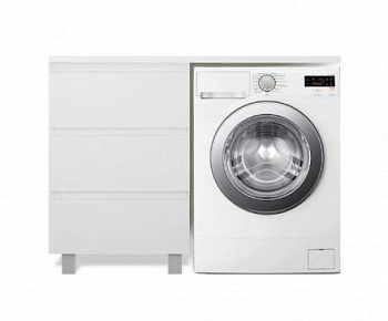 Комплект мебели Dallas Luxe 1100х482 левосторонний напольный 3 ящика (ШхГхВ) 448х476х860