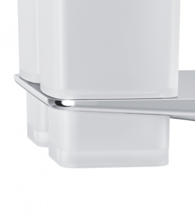 A50A343400 Inspire V2.0, Двойной стеклянный стакан с настенным держателем, хром, шт