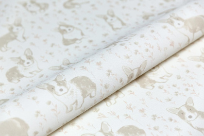 Обои виниловые Уик-энд мотив, бежевый корги