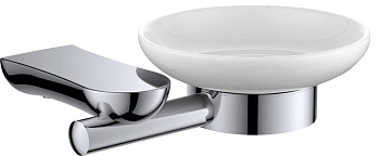 Мыльница керамическая RUSH Luson, 3х14х12 см, хром, LU16411