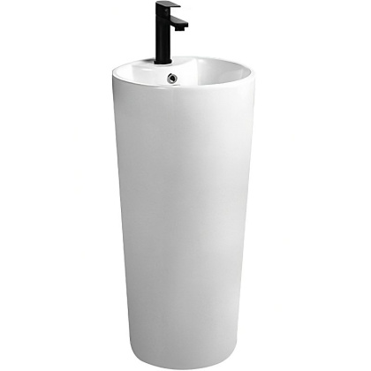 Раковина керамическая Vincea 39,5х39,5 напольная, цвет белый VBS-2P201